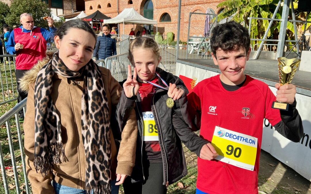 Beau succès de nos jeunes athlètes au cross de Verfeil !!